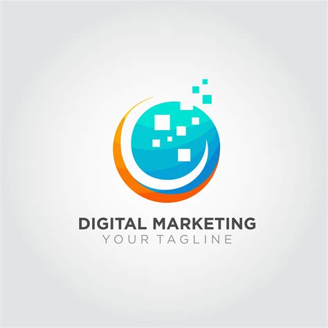 Digital Marketing logo design vector. Suitable for your business logo ...