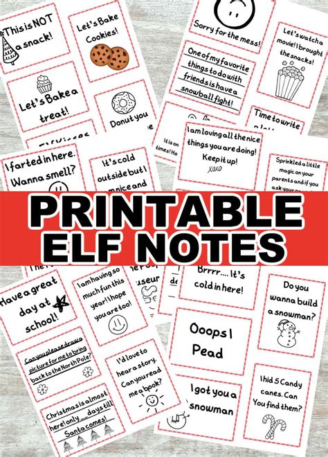 Brownie Elf Printable Pages
