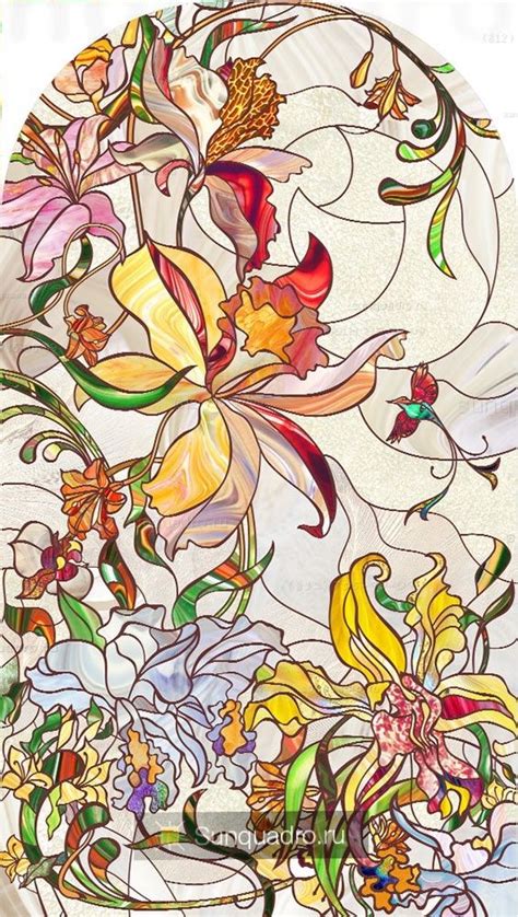 Каталог изображений ВИТРАЖ Glass painting designs Stained glass art