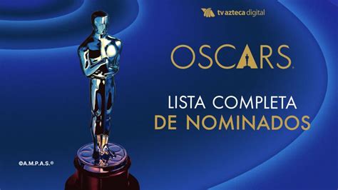 Oscar 2024 películas nominadas a los premios de la Academia lista