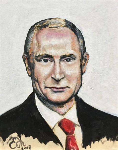 Russian President Vladimir Putin Painting by Elena Markina | Saatchi Art