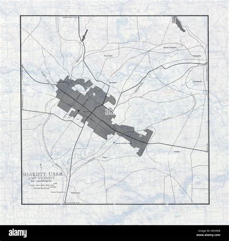 ussr map nl verso shakhty ussr stock photo alamy