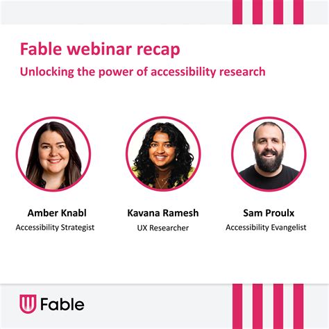 Webinar Recap Unlocking The Power Of Accessibility Research Fable