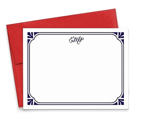 Amazon Monogrammed Stationary Cards Monogram Stationery Set