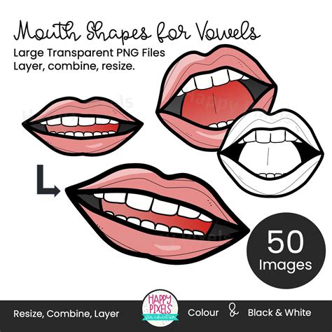 Mouth Shape Clipart Mouth Articulation Images Lips Position Phonics ...