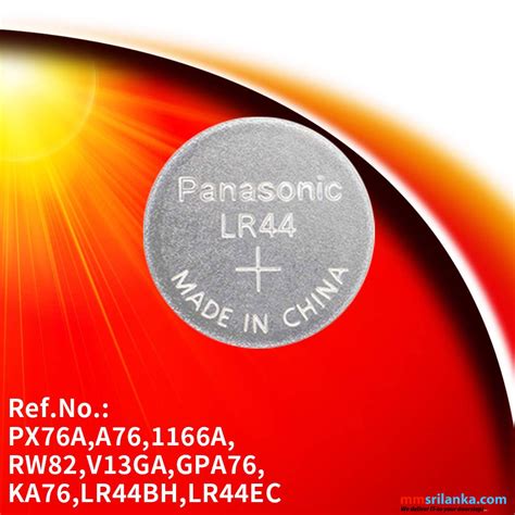 Panasonic LR44 Coin Cell Battery