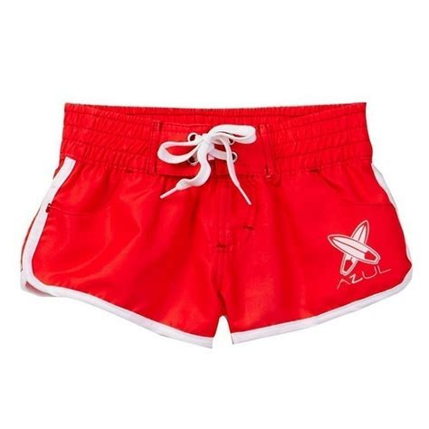 Azul Swimwear Azul Girls Red Surf Board Detail Drawstring Baywatch