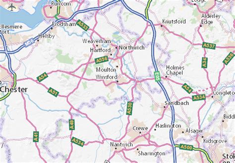 MICHELIN Winsford map - ViaMichelin