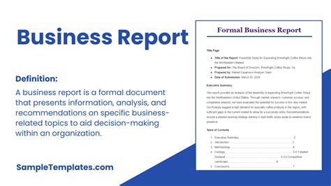 Free 26 Business Report Samples And Templates In Pdf Word