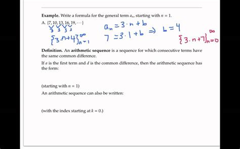 Sequences Definitions And Notation Youtube