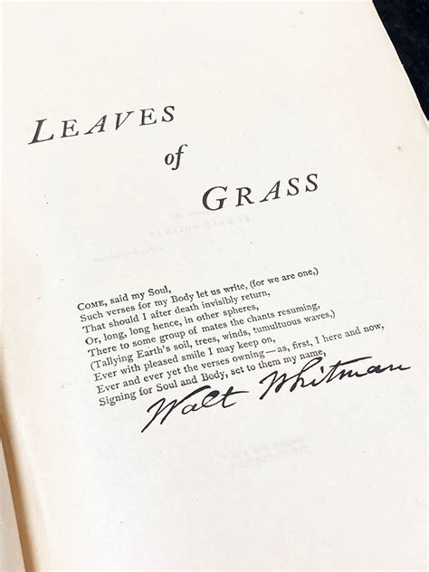 Complete Poems And Prose Of Walt Whitman 1855 1888 Leaves Of Grass Walt Whitman Signed