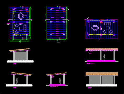 Techo De Madera En Autocad Librer A Cad