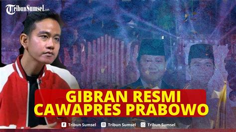 RESMI Prabowo Umumkan Gibran Rakabuming Sebagai Cawapresnya