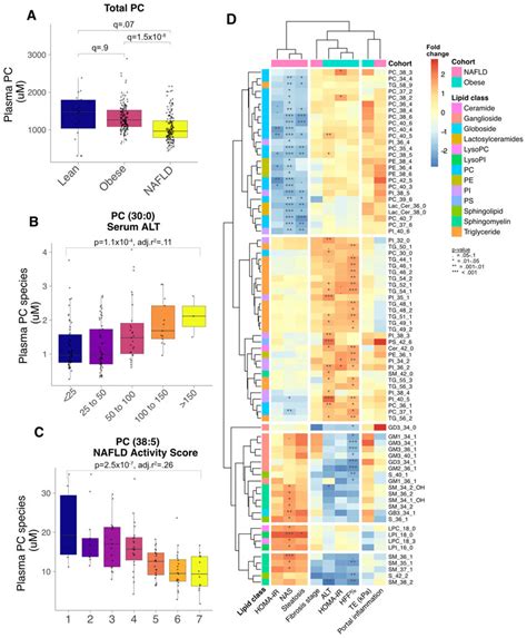 Associations Between Plasma Lipid Concentrations μm And Fatty Liver Download Scientific