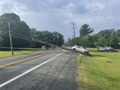 Md 152 Shut Down Due To Joppa Crash With Wires Down