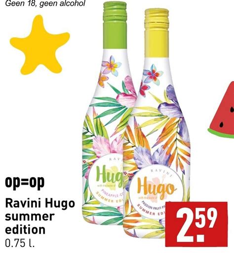 Ravini Hugo Summer Edition 0 75L Aanbieding Bij ALDI