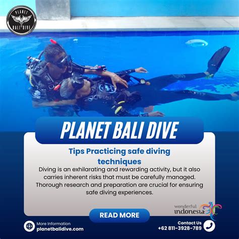 tips practicing safe diving techniques planet bali dive