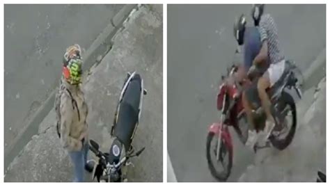 VIDEO Ladrones Trataron De Asaltar A Un Motociclista Sin Saber Que Era