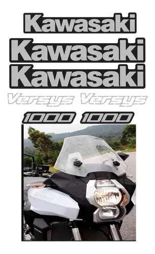 Adesivos Emblemas Compat Vel Kawasaki Versys Branca Vrs Cor