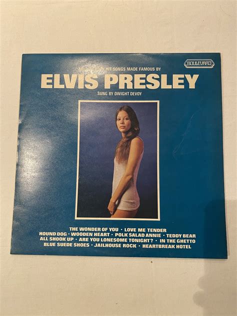 Dwight Devoy Million Copy Hit Songs Made Famous By Elvis Presley LP