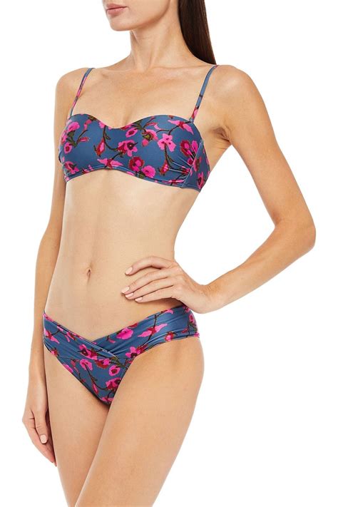 Vix Paula Hermanny Floral Print Bandeau Bikini Top The Outnet