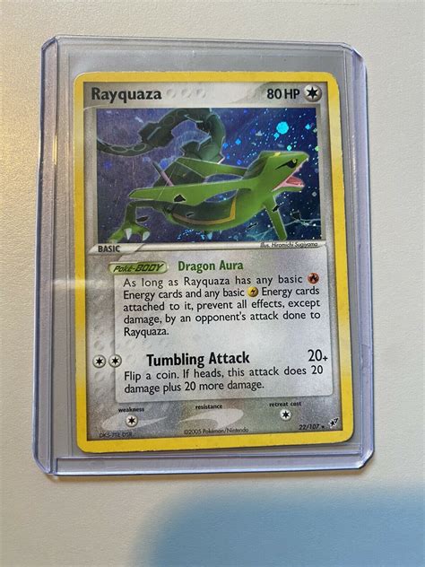 Rayquaza Rare Holo Pokemon Card Lp Ex Deoxys Values Mavin