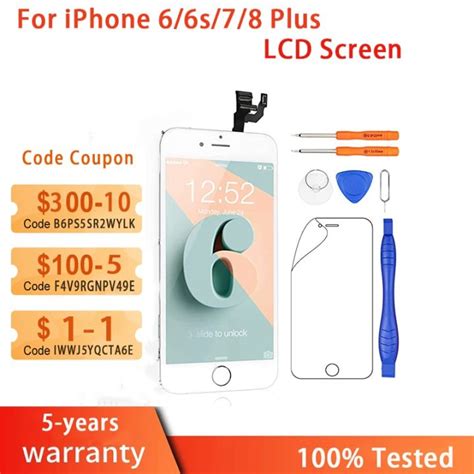 AAA Quality LCD Screen For Iphone 6 7 8 6S Plus LCD Touch Digitizer