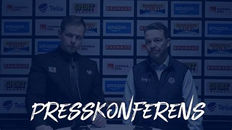 Presskonferens Leksands If Ik Oskarshamn Youtube