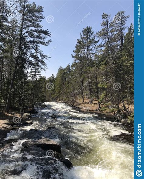 Rushing River Park Ontario Sign Stock Photo Image Of Rushing