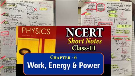 Work Power And Energy Short Notes For Neet 📚🔑 Conceptofneet Physics Neet Youtube