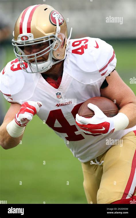 San Francisco 49ers Tight End Derek Carrier 46 Against The Oakland