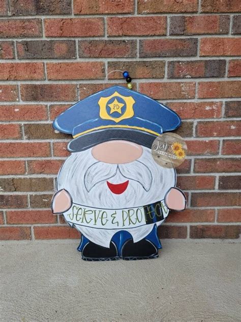 Police Door Hanger Law Enforcement Sign First Responder Door Etsy