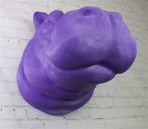 LARGE Hippo Wall Head Modern Decor Etsy