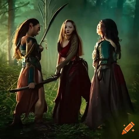 Movie Poster Featuring Three Female Adventurers On Craiyon