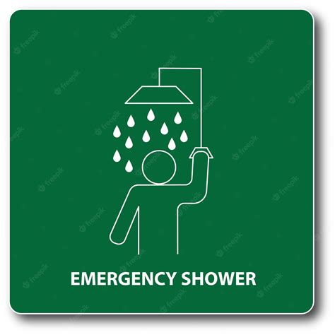 Emergency Shower Sign Clip Art Library