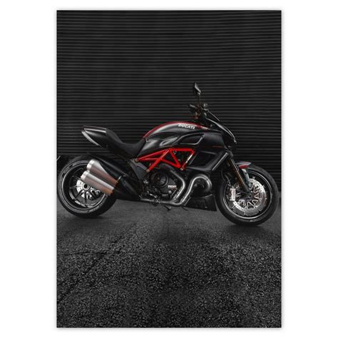 Naklejki Plakaty A5 PION Ducati Diavel Motocykl 11374582397