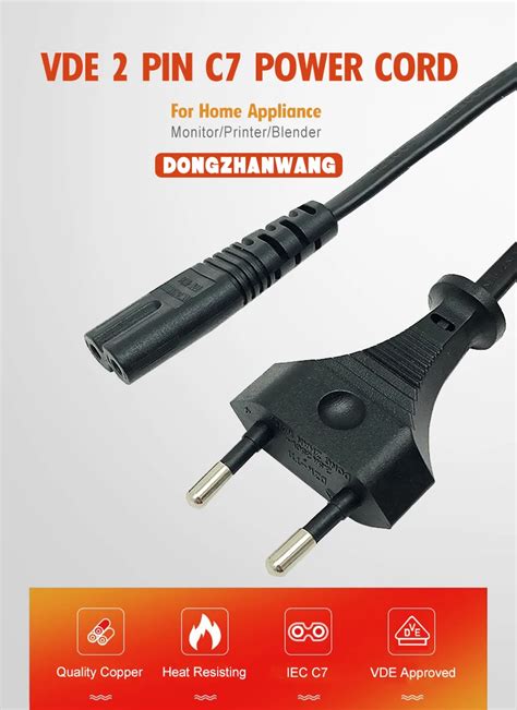 Vde Certificate A V European Ac Cord Europe Type To Iec C Eu