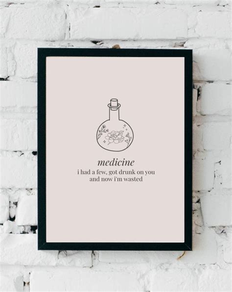 Harry Styles Medicine Song Lyrics Digital Wall | Etsy