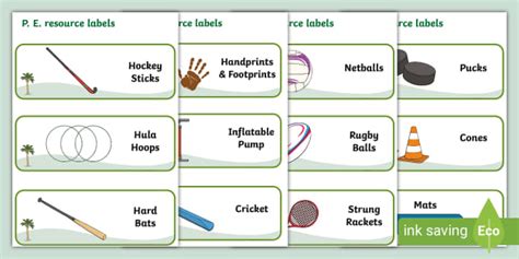 Free Palm Tree Themed Editable Pe Resource Labels