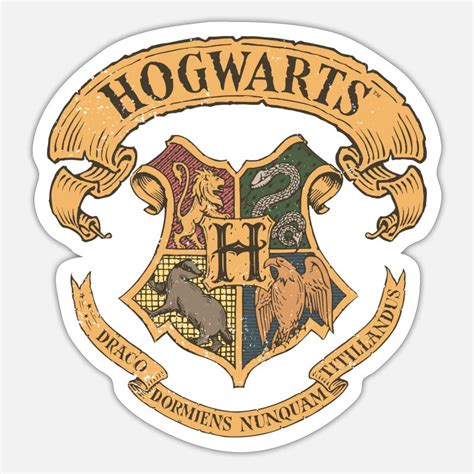 Hogwarts Stickers Unique Designs Spreadshirt