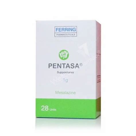 Mesalazine 1gm Pentasa 1gm Suppository Mesalazine Suppositories Non Prescription Ferring