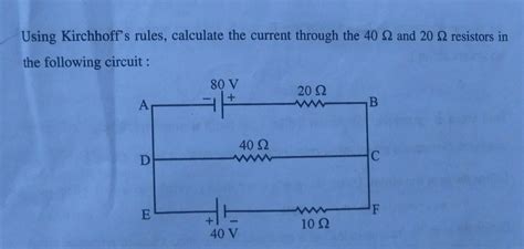 Kirchhoff S Rules Current Electricity Notes Questions Answers For