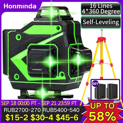 Lines D Laser Level Green Line Self Leveling Horizontal And