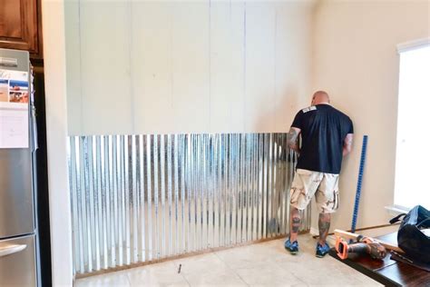 Corrugated Metal Half Wall