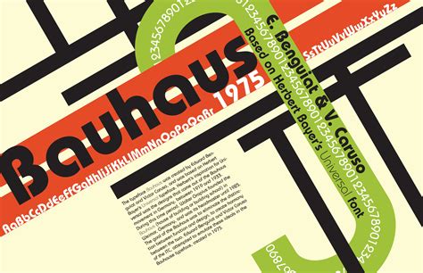 Bauhaus Typeface Poster Typography Poster Bauhaus