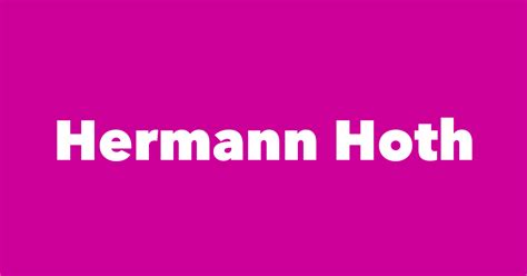 hermann hoth spouse children birthday