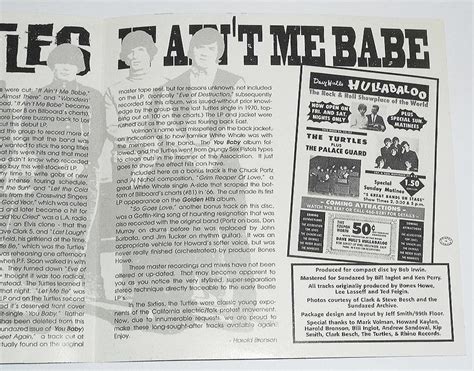 Yahoo オークション 年USA盤It Ain t Me Babe The Turtles悲