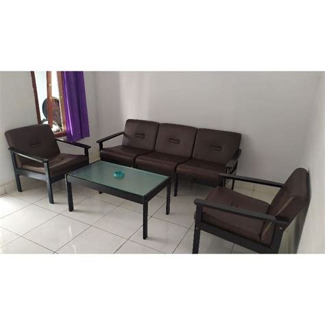 Kursi Tamu Kayu Asli 1 Set Siro Lily Ligna Sofa Kayu Sofa Set Sofa