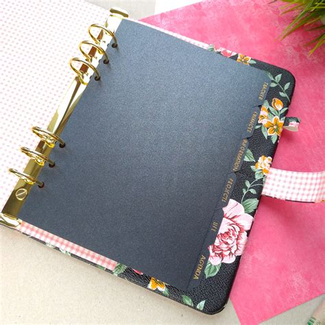 Personalized A5 6 Ring Binder With Planner Dividers A5 Binder Etsy