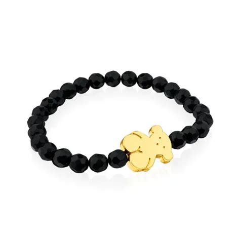 Pulsera Onix Oro Cristallized